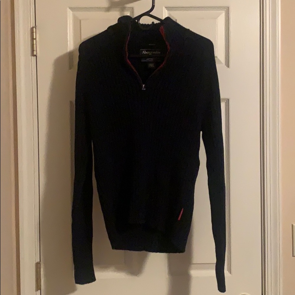 Abercrombie Muscle Pullover Sweater Medium Navy